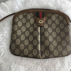 Gucci Beige and Brown Crossbody Bag